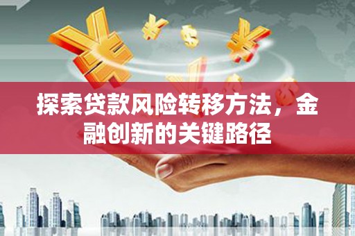 东引探索贷款风险转移方法，金融创新的关键路径