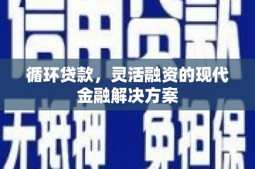 东引循环贷款，灵活融资的现代金融解决方案