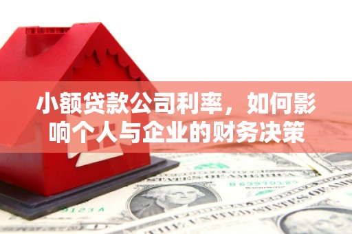 东引小额贷款公司利率，如何影响个人与企业的财务决策