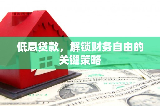 东引低息贷款，解锁财务自由的关键策略