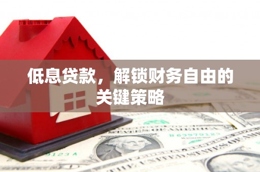 东引低息贷款，解锁财务自由的关键策略
