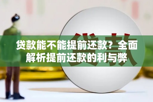 东引贷款能不能提前还款？全面解析提前还款的利与弊