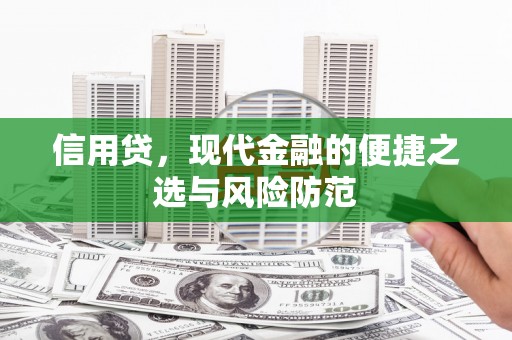 东引信用贷，现代金融的便捷之选与风险防范