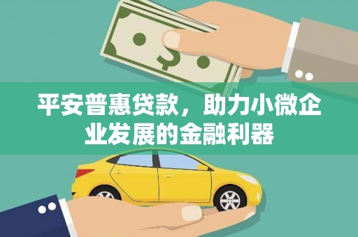 东引平安普惠贷款，助力小微企业发展的金融利器